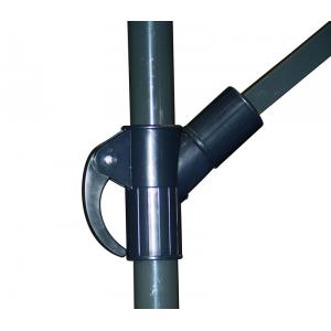 Zweefparasol Gemini 300 cm grijs
